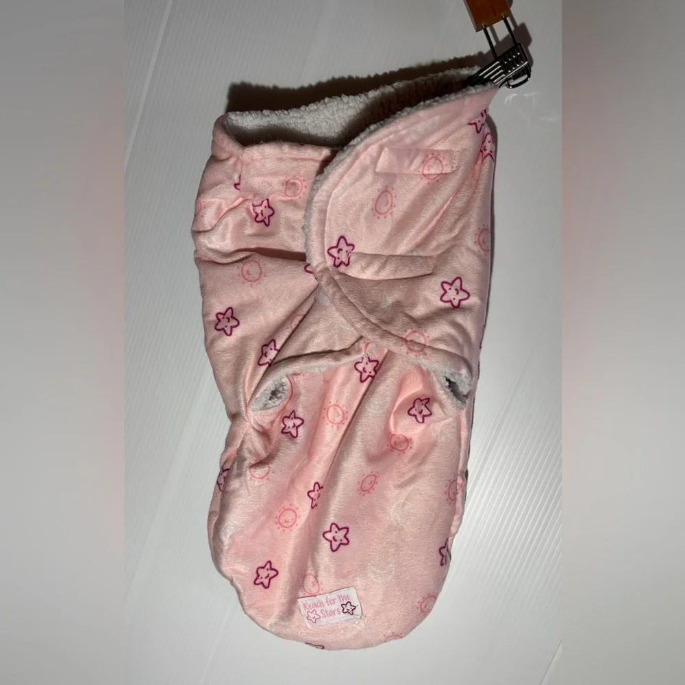 Pink Floral Baby Swaddle